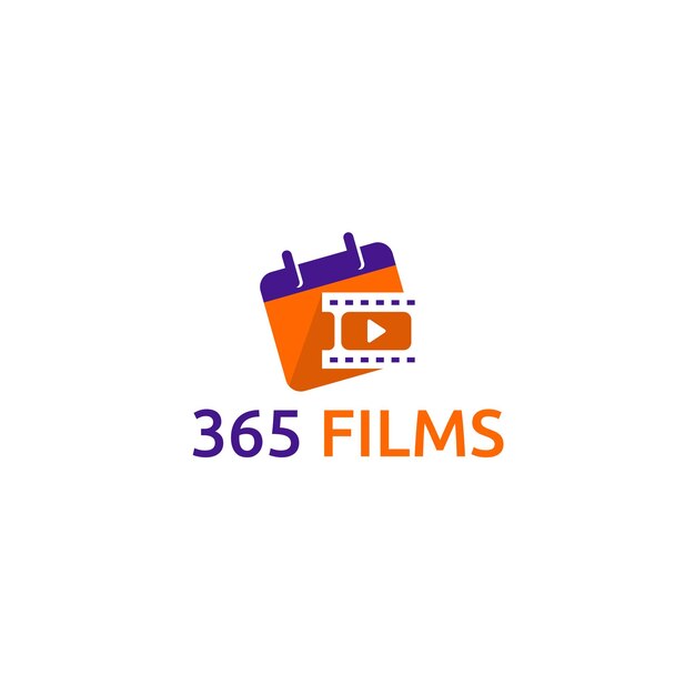 365 films bewerkbare vector logo sjabloon