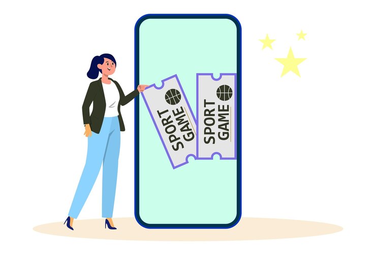 Vector 3655 tickets concept illustration