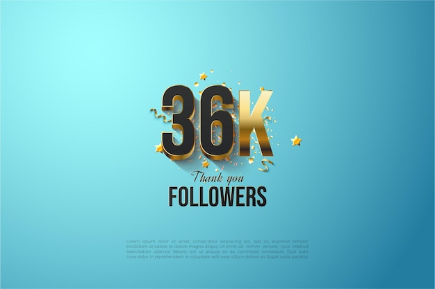 36k followers with simple and elegant numbers.