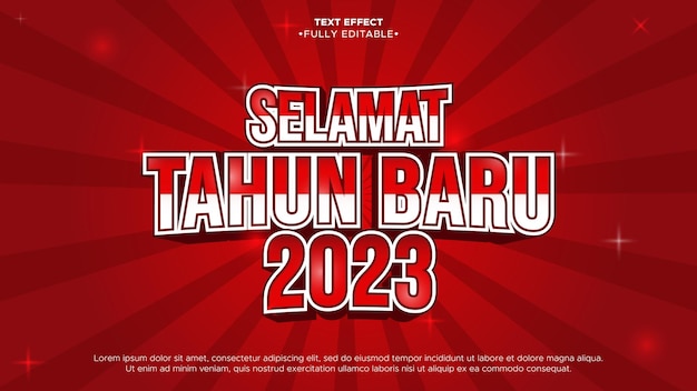 37 selamat tahun baru text effect