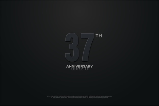 37th anniversary with dark concept.