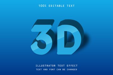 Premium Vector  3d3d stylish text vectoe