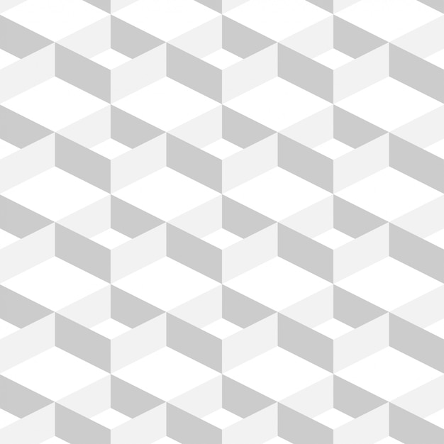 Vector 3d abstract geometric background white color in simple flat style