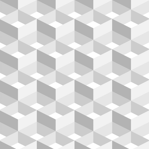 3D Abstract Geometric Background White Color in Simple flat style