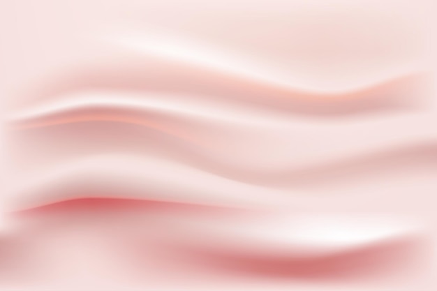 Vector 3d abstract pink wavy curtain scene background