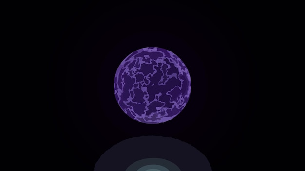 3d абстрактный круглый элемент для веб-фона ярко-фиолетовая сфера