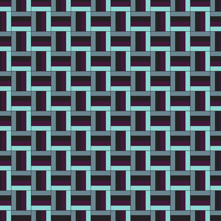 Vector 3d abstract seamless colorful parquet pattern vector geometric wallpaper striped parquet background