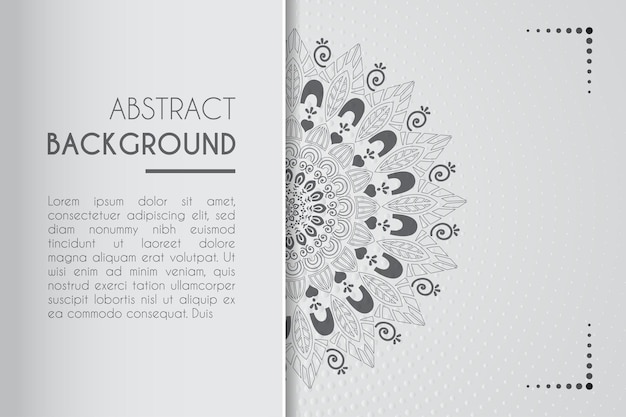 3D Abstract White Background