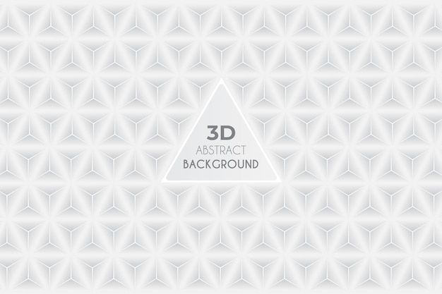 3D アブストラクト ホワイトバックグラウンド