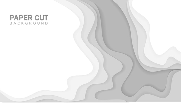 Vector 3d abstracte achtergrond met wit papier gesneden vormen vector design lay-out voor zakelijke presentaties