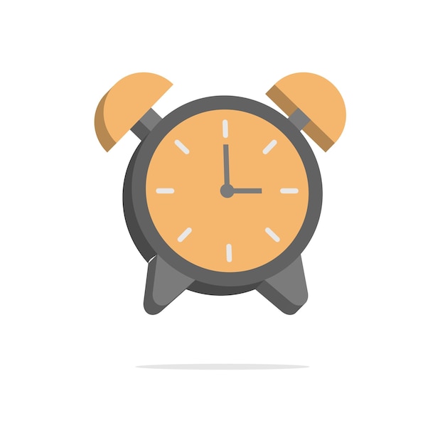 3d alarm clock in minimal cartoon style