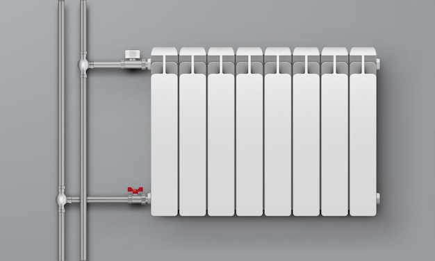 3D Aluminum Central Heating Radiator In Room