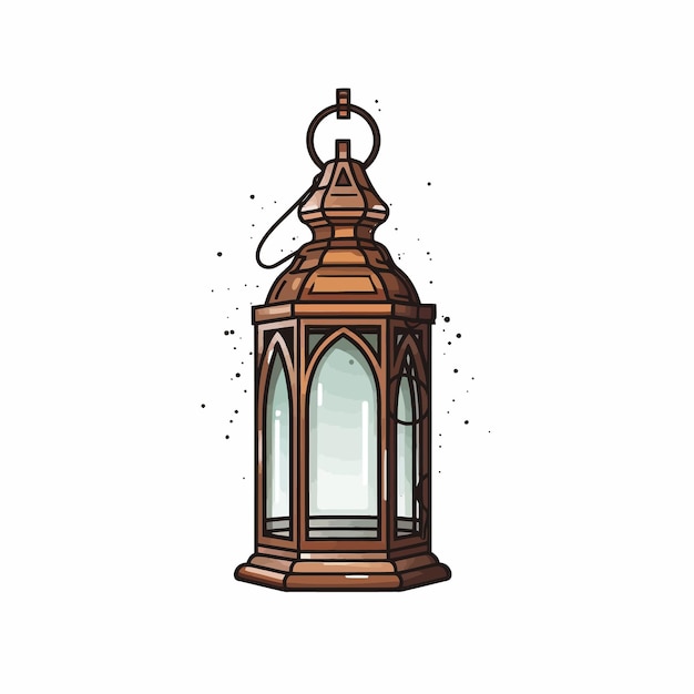 Vector 3d arabic lantern ramadan