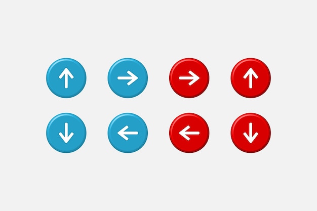 3d arrow icon and symbol collection for illustration design