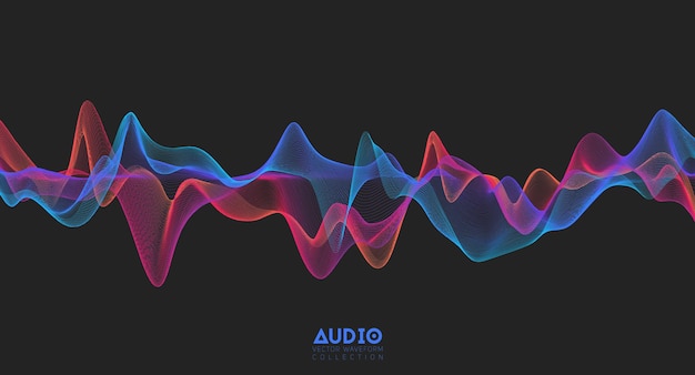 Vector 3d-audio geluidsgolf