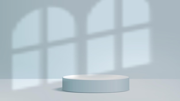 3d background product featuring podium scene with geometric platform stand to show cosmetic product