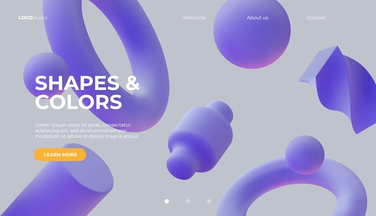 Vector 3d background with matt violet shapes. eps10 vector.