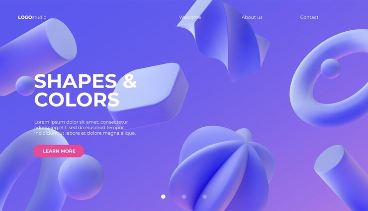 Vector 3d background with matt violet shapes. eps10 vector.