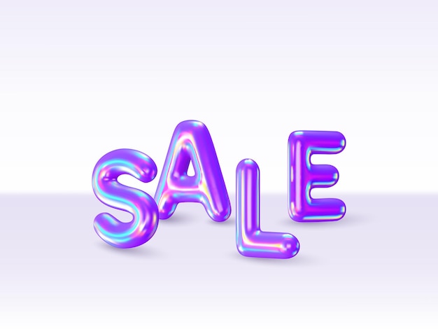 3d balloon sale text