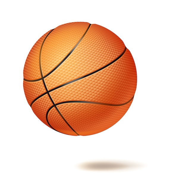 Vector 3d basketball ball