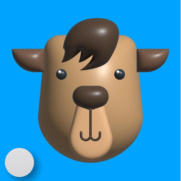 Vettore orso 3d