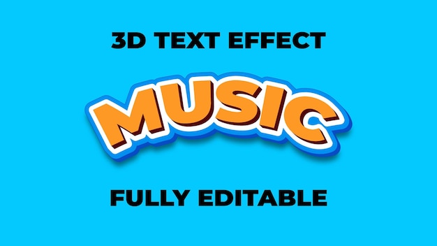 3D bewerkbaar teksteffect