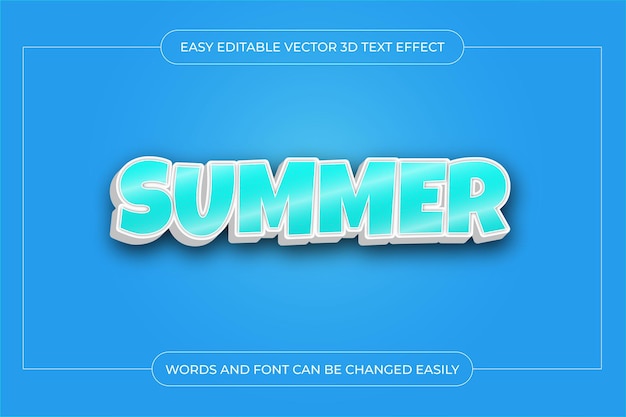3d bewerkbare vetgedrukte tekst effect moderne lettering typografie