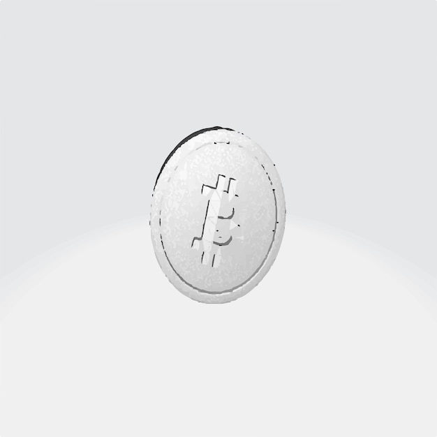 3d bitcoin bags background. 3d render illustration