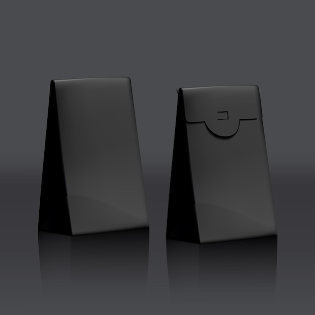 3d black velvet product gift jewelry cardboard