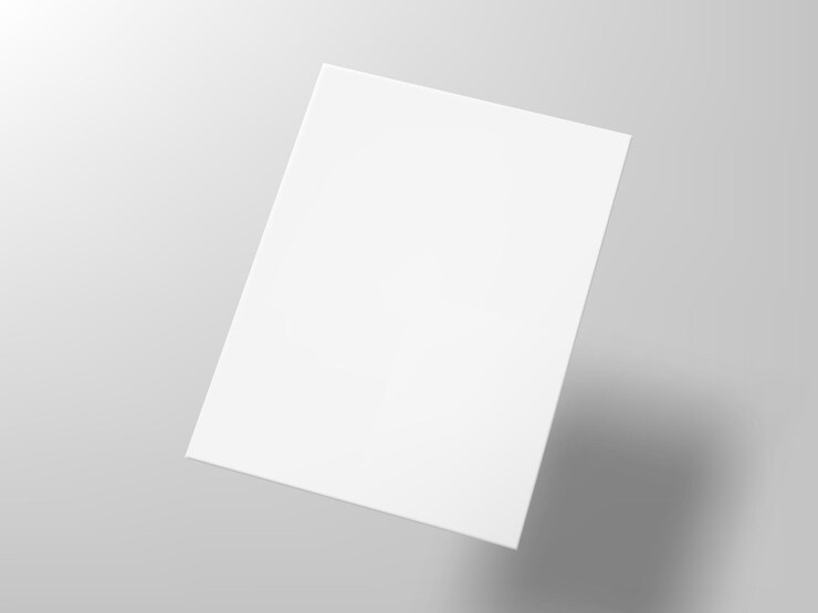 Vector 3d blank a5 flyer or invitation template