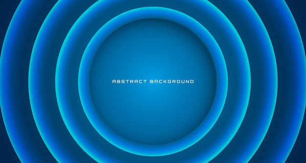 3D blue technology abstract background overlap layer on dark with light circle decoration