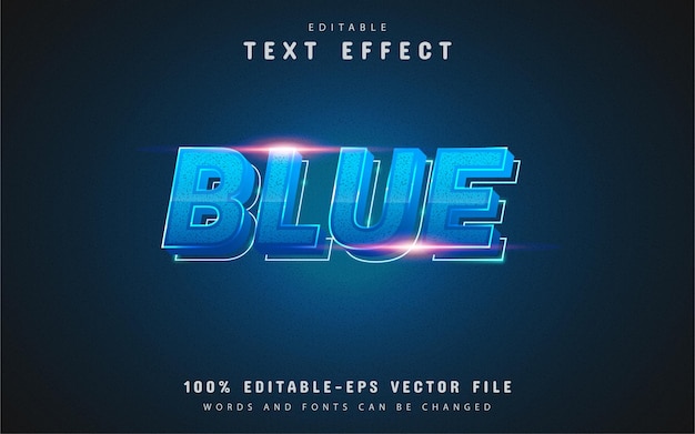 3d blue text effect