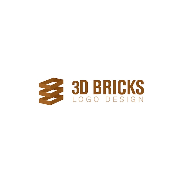 3D Bricks Logo Design