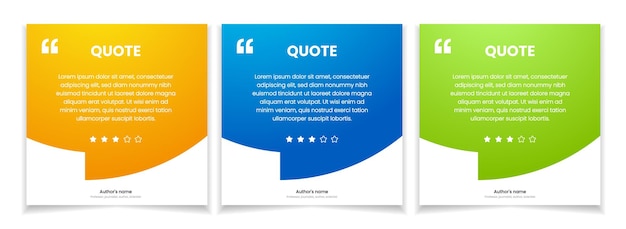 3d bubble testimonial banner quote infographic social media post template designs for quotes