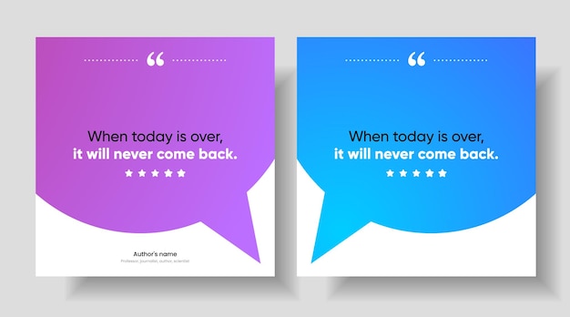 3d bubble testimonial banner quote infographic social media post template designs for quotes