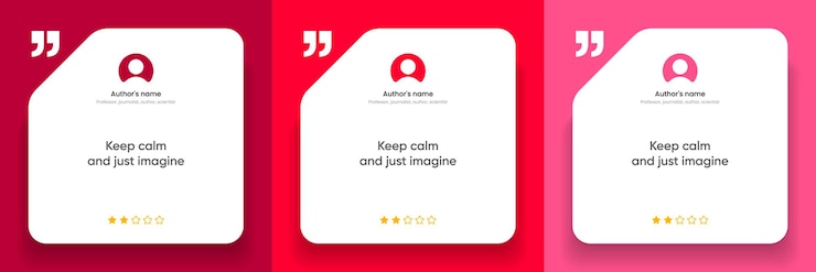 Vector 3d bubble testimonial banner quote infographic social media post template designs for quotes