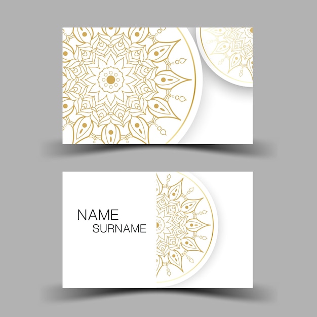 3D Business card template, Luxurious. Editable vector design.