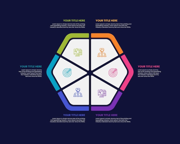 Elementi di passaggi del diagramma di flusso di progettazione infografica aziendale 3d