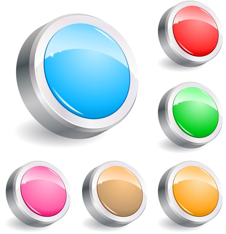वेक्टर 3d buttons with frame