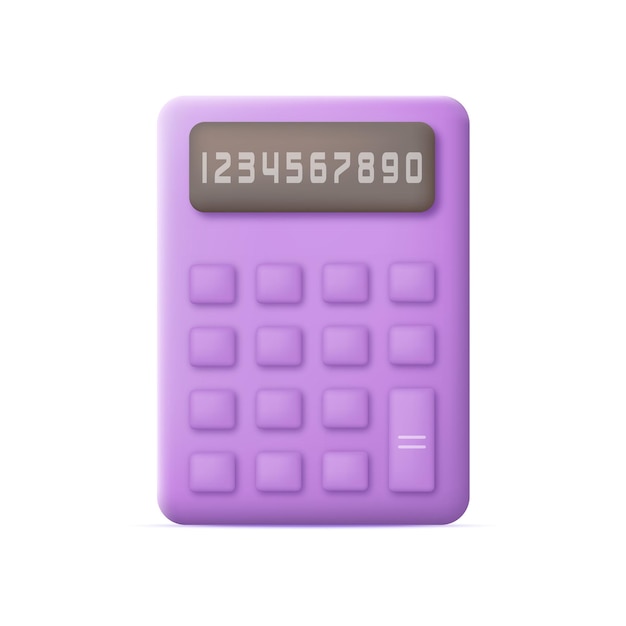 Vector 3d calculator icon match device element vector