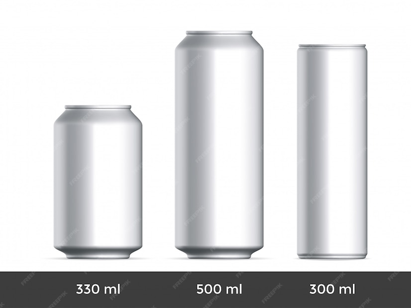 Premium Vector 3D can aluminium beer or soda can blank template Premium Vector 3D can aluminium beer or soda can blank template