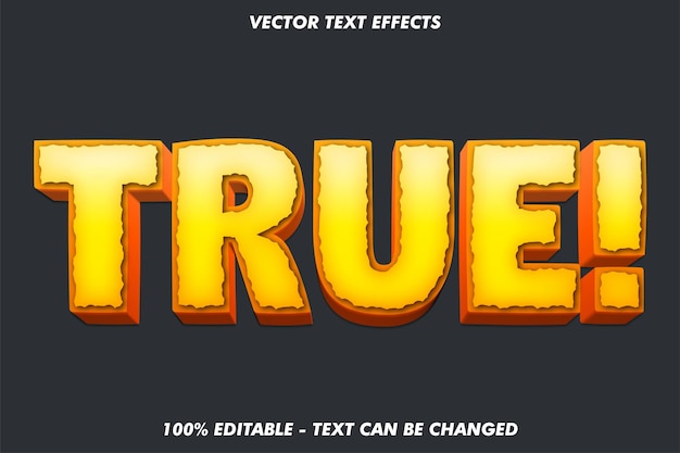 3D cartoon editable text effects