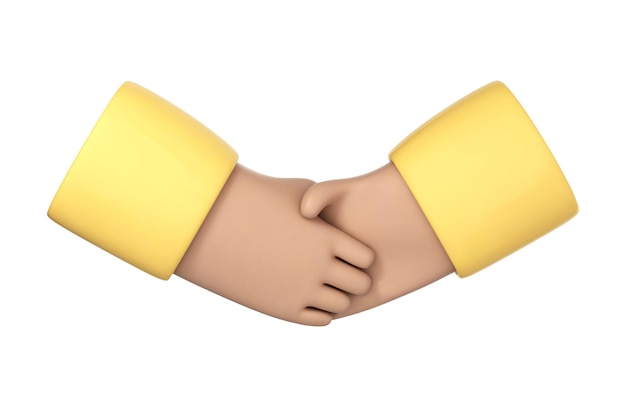 Handshake Emoji. Two Hands Partnership. Deal. Vector Stock Vector