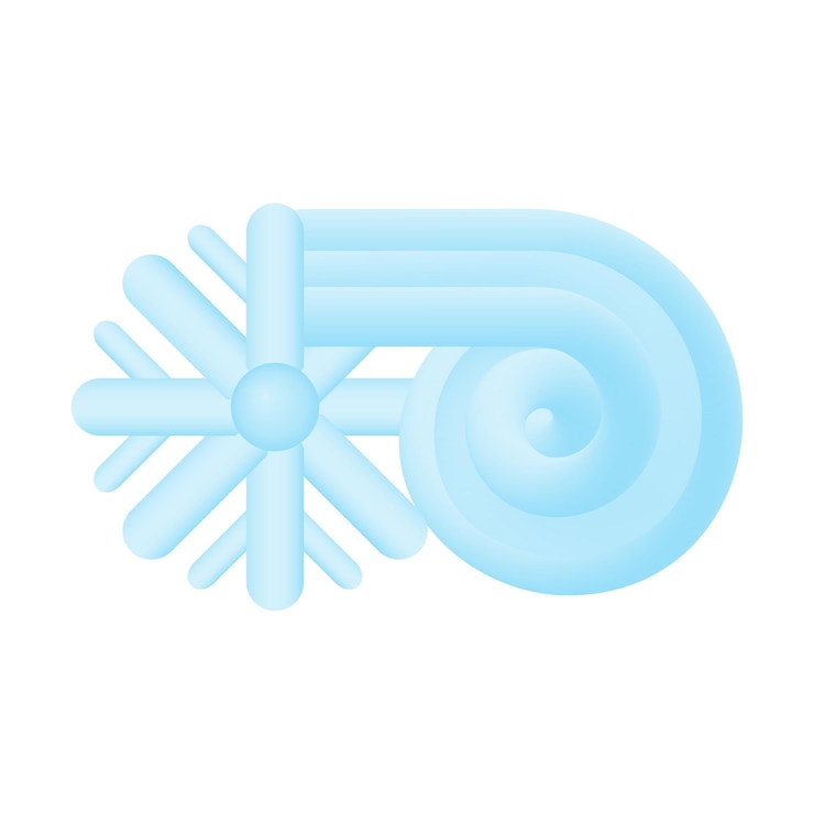 Вектор иконка 3d-мультфильма прогноз погоды blizzard vector illustration