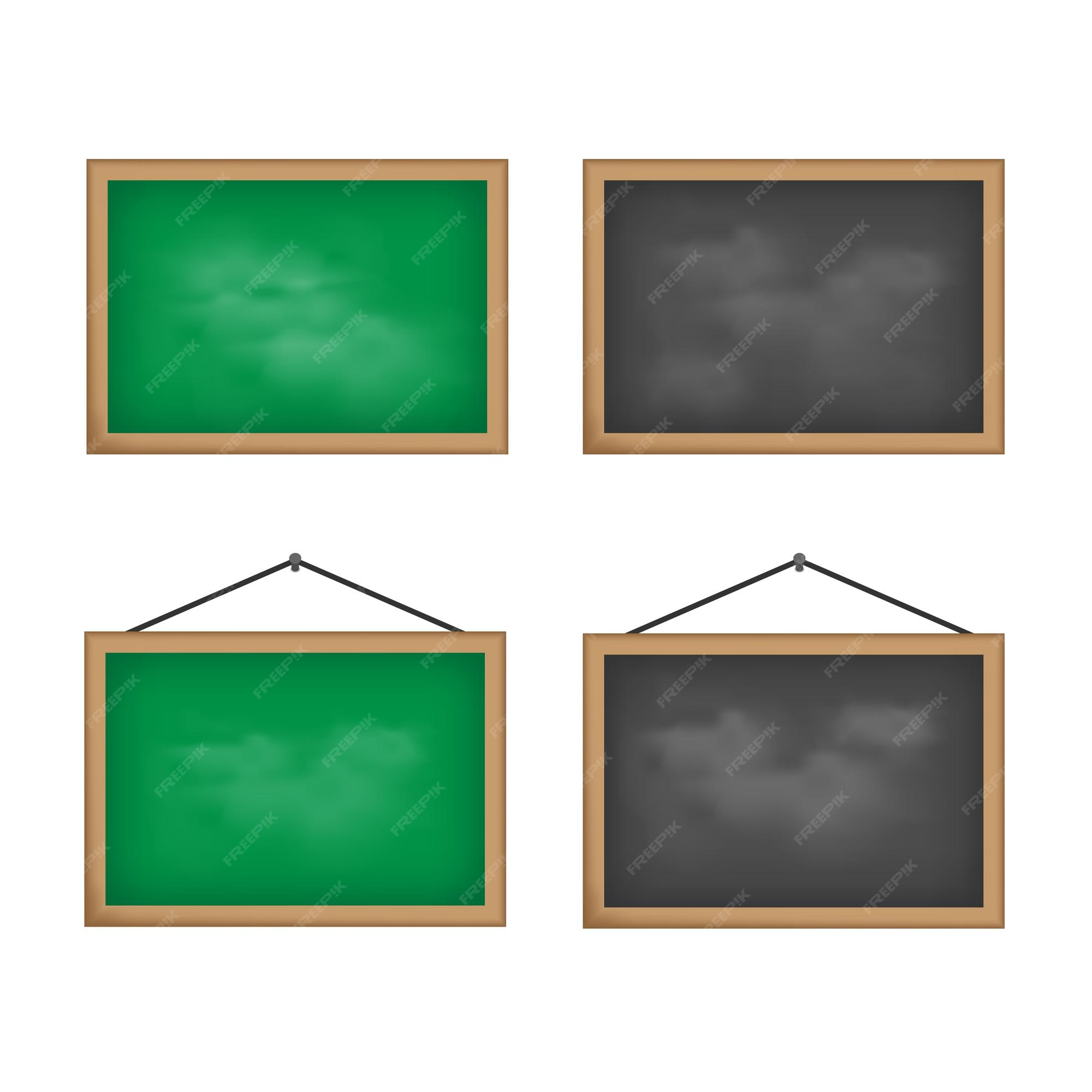Premium Vector | 3d cartoon style of blank rubbed chalkboard, blackboard, green board set collection. Premium Vector | 3d cartoon style of blank rubbed chalkboard, blackboard, green board set collection.