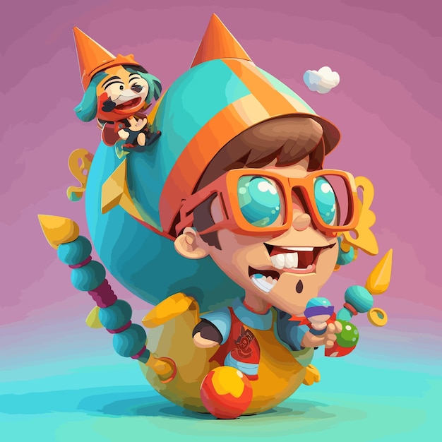 3D cartoon vector design