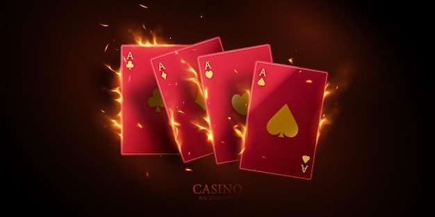 3D Casino Card Design Background Luxury Background Vector Illustration