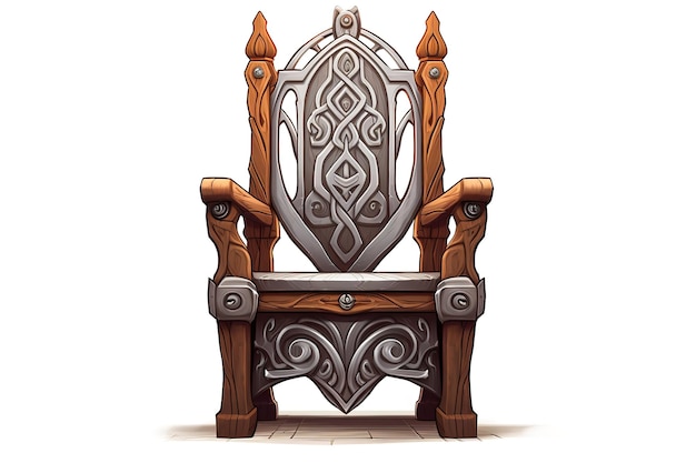 Vector 3d cg rendering of a chair