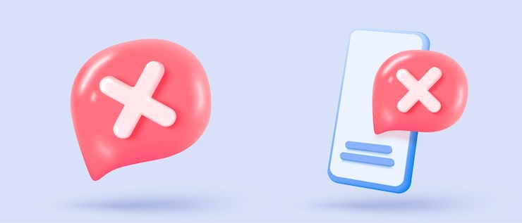 Vector 3d 檢查錯誤的圖標符號負面檢查清單按選擇錯誤選擇正確的標籤符號問題重要失敗在應用程式 3d 可編輯的圖標矢量染插圖