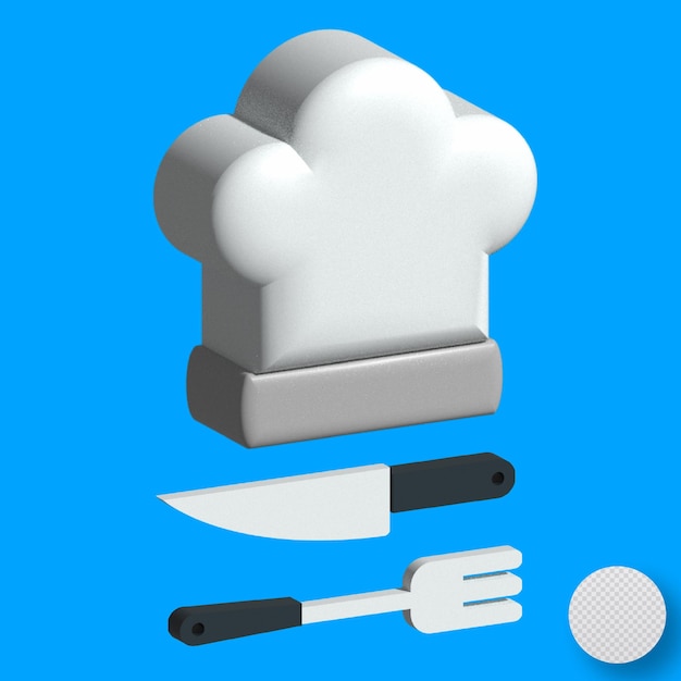 Vector 3d chef utensils